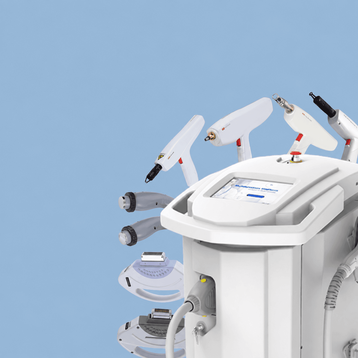 Octave modular platform with its available handpieces